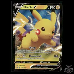 Pikachu V SWSH061 SWSH: Sword & Shield Promo Cards NM Pokemon - Image 1