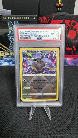 Radiant Eevee SWSH230 SWSH: Sword & Shield Promo Cards Holo PSA 10 - Image 1