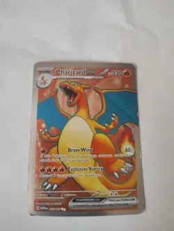 Pokemon TCG Charizard EX 183/165 Scarlet & Violet 151 Ultra Rare Card - Image 1