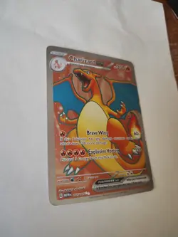 Pokemon TCG Charizard EX 183/165 Scarlet & Violet 151 Ultra Rare Card - Image 4
