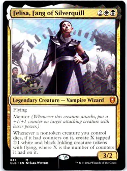 #845 Felisa, Fang of Silverquill Commander Legends Mythic - Image 1