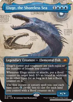 Eluge, the Shoreless Sea (Borderless) [BLB - 288] - NM [Foil] TCG MTG - Image 1