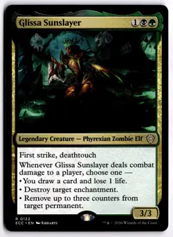 Glissa Sunslayer NM ECC Commander: Lorwyn Eclipsed MTG - Image 1