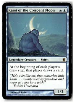 MTG Kami of the Crescent Moon - Saviors of Kamigawa Heavily Played English - Image 1