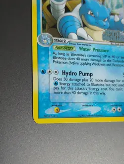 🫧 Blastoise 14 Pokemon 2006 EX Crystal Guardians reverse stamped NM - Image 5
