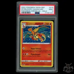 Special Delivery Charizard SWSH075 PSA 9 Pokemon Center Promo - Image 1