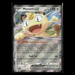 Meowth ex 062/088 ME03: Perfect Order NM Pokemon - Image 1