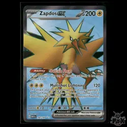 Zapdos ex 192/165 SV: Scarlet & Violet 151 NM Pokemon - Image 1