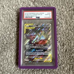 MEGA SABLEYE & TYRANITAR GX PSA 10 2019 POKEMON S & M UNIFIED MINDS #226/236 FA - Image 1