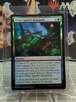 FOIL - MTG - Murders at Karlov Manor - Slime Against Humanity - FOIL - MINT - Image 1
