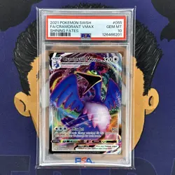 💎PSA 10 GEM MINT 2021 Pokemon Shining Fates CRAMORANT VMAX #055 Full Art - Image 2