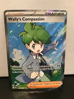Wally's Compassion 176/132 Ultra Rare Holo Full Art Pokemon Mega Evolution - Image 1