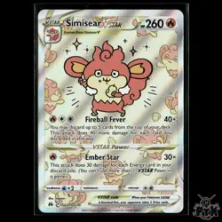 Simisear VSTAR GG37/GG70 Crown Zenith: Galarian Gallery NM Pokemon - Image 1