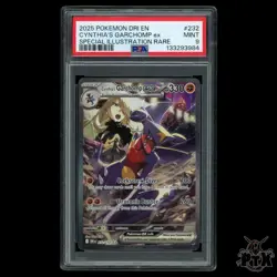 Cynthia's Garchomp ex 232/182 PSA 9 Destined Rivals Pokemon - Image 1