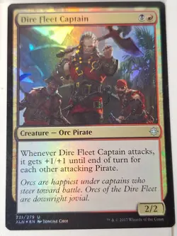 Dire Fleet Captain - FOIL - Ixalan - Magic the Gathering MTG Nice! - Image 1
