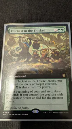 MTG: Thickest in the Thicket, Extended Art, Bloomburrow (BLC) - Image 1