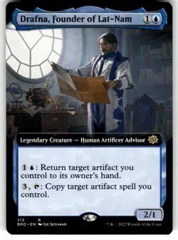 Drafna, Founder of Lat-Nam (Extended Art) 313 - The Brothers' War - MTG - Image 1