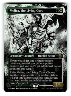 Melira, the Living Cure (Borderless) (Step-and-Compleat Foil) All Will Be One - Image 1