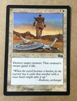 Path of Peace Magic the Gathering MTG Urza's Saga 29/350 No Play (M/NM) - Image 1