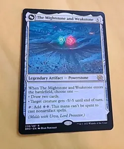 MTG, The Mightstone and Weakstone The Brothers' War BRO #238, Rare, Artifact - Image 1