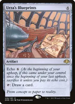 NM Foil Urza's Blueprints, MTG, Dominaria Remastered, Magic the Gathering, 238 - Image 1