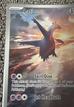 Pokemon TCG Latios 203/191 Surging Sparks Illustration Rare Card - Image 4