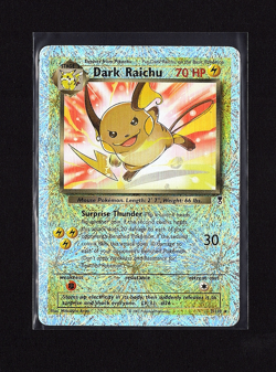 2002 POKEMON LEGENDARY COLLECTION #7 DARK RAICHU-REVERSE HOLO FOIL RARE - Image 1