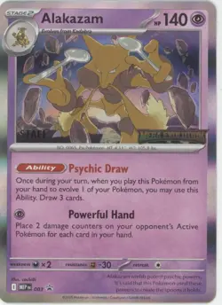 Alakazam Pokemon Mega Evolution Staff Promo #003 - Image 1