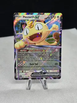 2026 Pokemon Perfect Order MEOWTH EX 062/088 Double Rare - Image 1