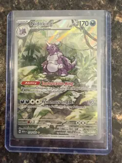 Pokemon TCG Nidoking 174/165 Illustration Rare IR Pokemon 151 Full Art - Image 3