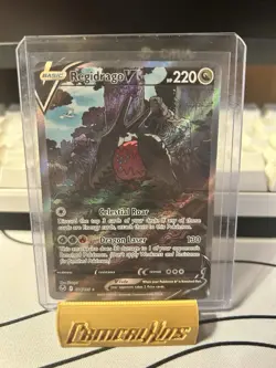 Pokemon Regidrago V Full Art Ultra Rare Holo 220 HP 184/195 Silver Tempest - NM - Image 1