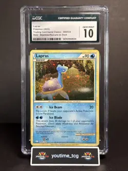 2023 Pokemon TCG Classic Collection Holo Lapras #8 CGC 10 - Image 1