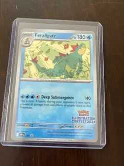 Pokemon Feraligatr 213 Promo Illustration Contest 2024 English NM - Image 1