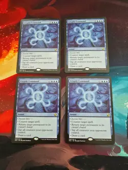 MTG Sticker CEDH EDH Cryptic Command x4 Artifact - Image 1