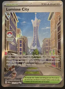Pokemon TCG: Perfect Order - Lumiose City (111/088) Trainer Full Art Holo Rare - Image 1