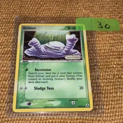 Pokemon Grimer 54/92 Legend Maker Common Basic 40 HP Sludge Toss 20 Reverse Holo - Image 1