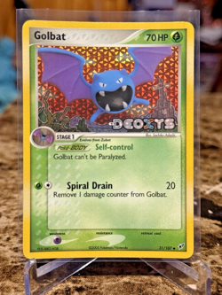 Pokemon TCG Golbat EX Deoxys Stamped Reverse Holo 31/107 LP - Image 1