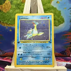Pokemon Lokhlass 10/62 Fossil 1st Edition Rare Holo FRENCH* Wizards of the Coast - Image 1