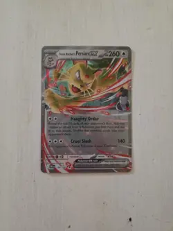 Pokemon TCG Team Rocket's Persian ex 150/182 Destined Rivals - Image 1