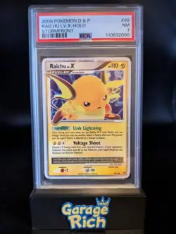 Raichu LV.X 99/100 - PSA 7 - Stormfront Pokemon TCG Vintage Graded Slab - Image 1