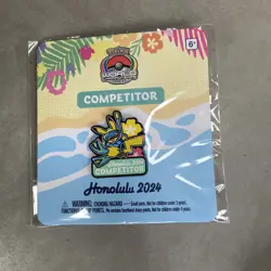 Pokemon 2024 Worlds Hawaii Honolulu Competitor exclusive Pin badge - Image 1