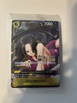 One Piece Boa Hancock Release Event Winner P-115 Sealed Holo Stamp - Image 1