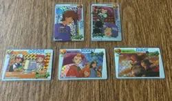 Rare Lot Of 5 1998 Pokemon Carddass Japanese Anime Pocket Monster Cards Holos - Image 1