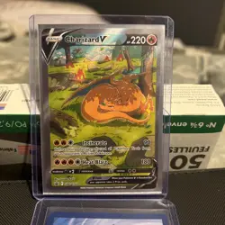 Pokemon TCG Charizard v SWSH260 Holo Rare Card Sword & Shield Promo - Image 1