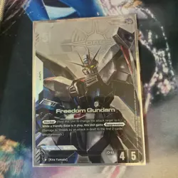 Gundam Card Game Freedom Gundam ST09-004 LR+ Promo - Image 1