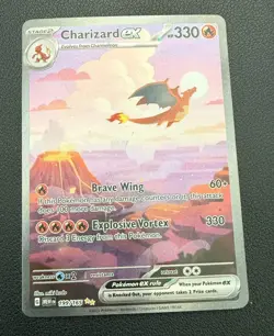 Pokemon Charizard ex 199/165 Special Illustration Rare 330 HP Full Art Holo Card - Image 1