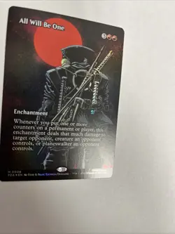 All Will Be One Borderless Foil Card #0008 MTG LP - Image 2