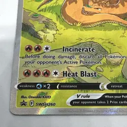 Pokemon TCG Charizard v SWSH260 Holo Promo Card - Image 4