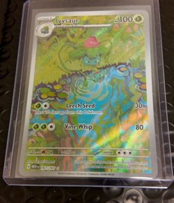 Ivysaur 167/165 SV Scarlet Violet 151 MEW Illustration Rare Holo Pokemon Card - Image 1