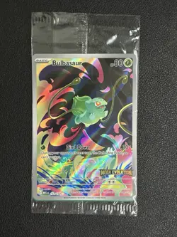 Pokemon TCG Card Bulbasaur 133/132 Mega Evolution Stamped Promo - Sealed - Image 1